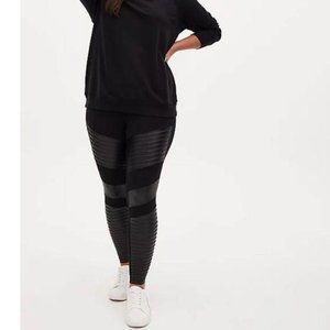 PLATINUM LEGGING – MOTO FAUX LEATHER